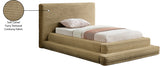 Drew Corduroy Twin Bed (3 Boxes) in Camel from Meridian - Luna Furniture