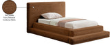 Drew Corduroy Twin Bed (3 Boxes) in Saddle from Meridian - Luna Furniture