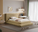 Drew Corduroy Twin Twin Bed (3 Boxes) in Camel from Meridian - Luna Furniture