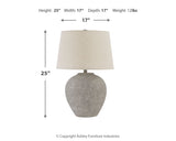 Dreward 2-Piece Table Lamp Set in Distressed Gray from Ashley - Luna Furniture