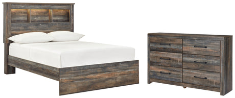 Drystan Full Bookcase Bed with Dresser in Multi from Ashley - Luna Furniture