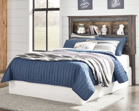 Drystan Full Bookcase Headboard Bed with Dresser in Multi from Ashley - Luna Furniture