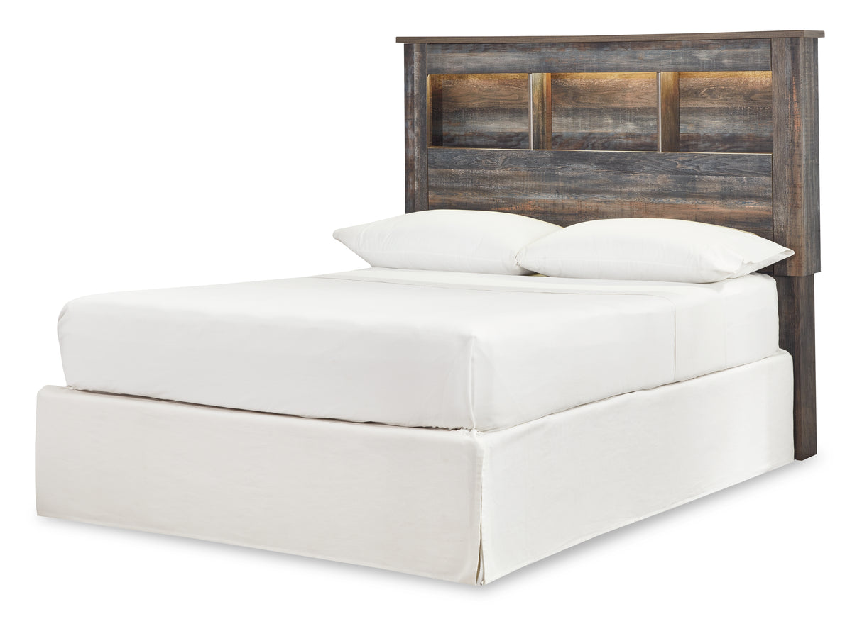 Drystan Full Bookcase Headboard Bed with Dresser in Multi from Ashley - Luna Furniture