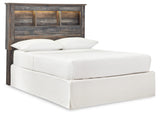 Drystan Full Bookcase Headboard Bed with Mirrored Dresser, Chest and 2 Nightstands in Multi from Ashley - Luna Furniture