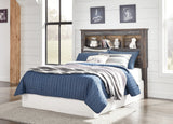 Drystan Full Bookcase Headboard Bed with Mirrored Dresser in Multi from Ashley - Luna Furniture