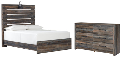 Drystan Full Panel Bed with Dresser in Multi - PKG003258