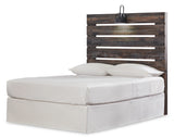 Drystan Full Panel Headboard Bed with Mirrored Dresser and 2 Nightstands in Multi from Ashley - Luna Furniture