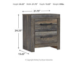 Drystan King Bookcase Bed with 2 Storage Drawers with Mirrored Dresser, Chest and Nightstand in Multi - PKG003381