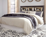 Drystan King/California King Bookcase Headboard Bed with Dresser in Multi from Ashley - Luna Furniture