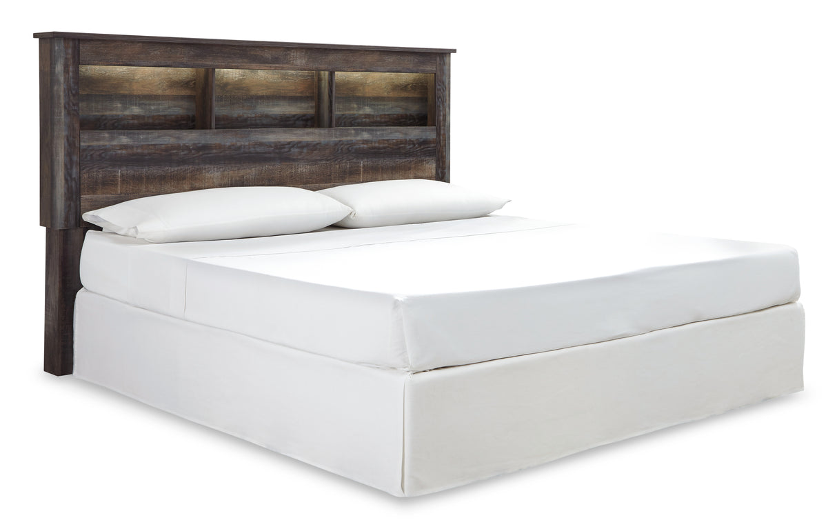 Drystan King/California King Bookcase Headboard Bed with Dresser in Multi from Ashley - Luna Furniture