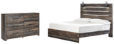 Drystan King Panel Bed with Dresser in Multi - PKG003192