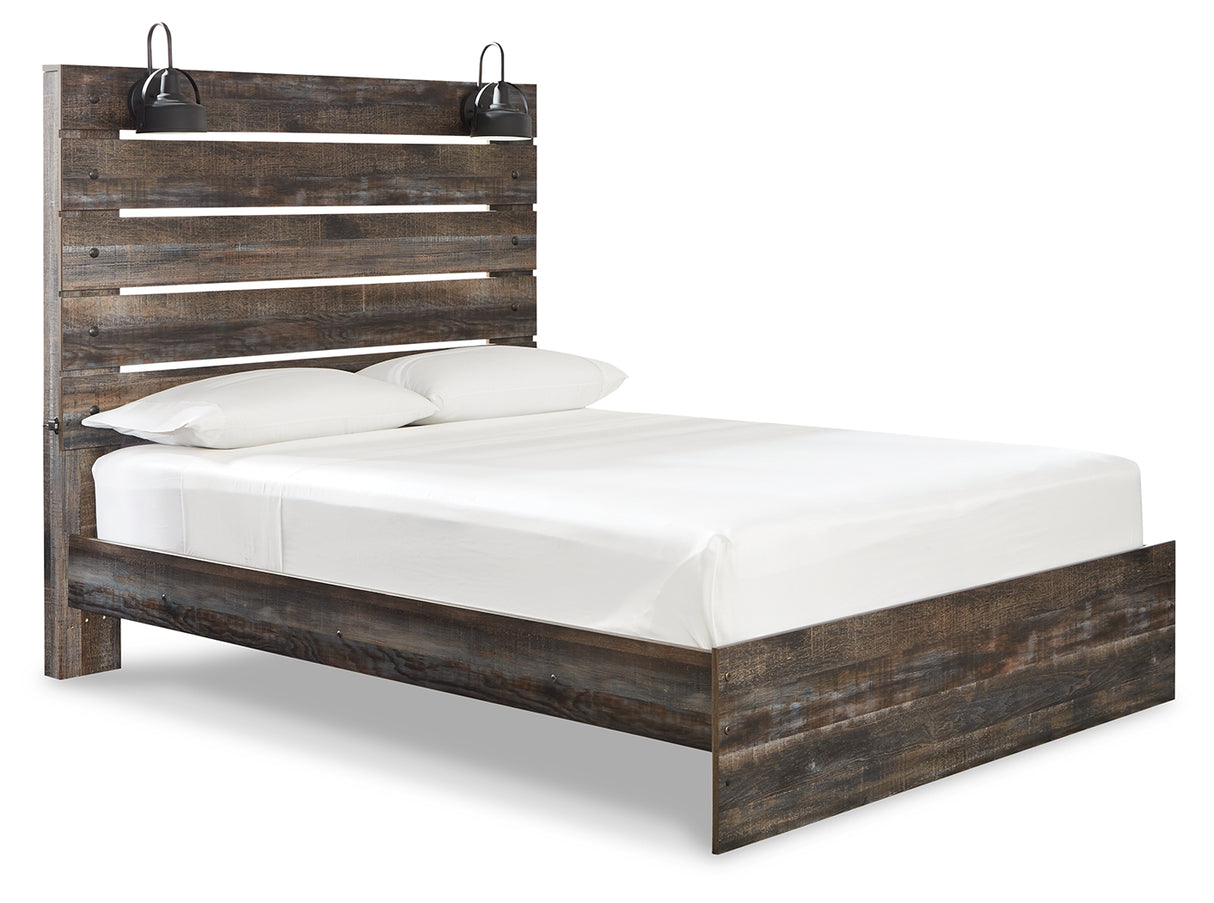 Drystan Queen Panel Bed with Dresser in Multi - PKG003272