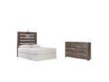 Drystan Twin Panel Headboard Bed with Dresser in Multi from Ashley - Luna Furniture