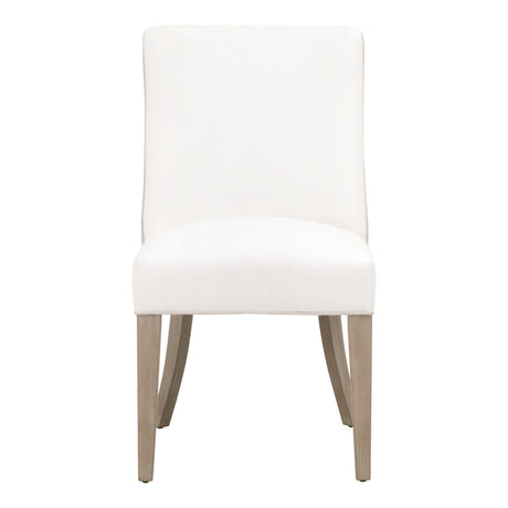 Duet Dining Chair in Livesmart Peyton-Pearl, Performance Bisque French Linen, Natural Gray Ash - Z-V0601