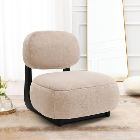 Duffie Upholstered Armless Accent Chair Camel - 903097