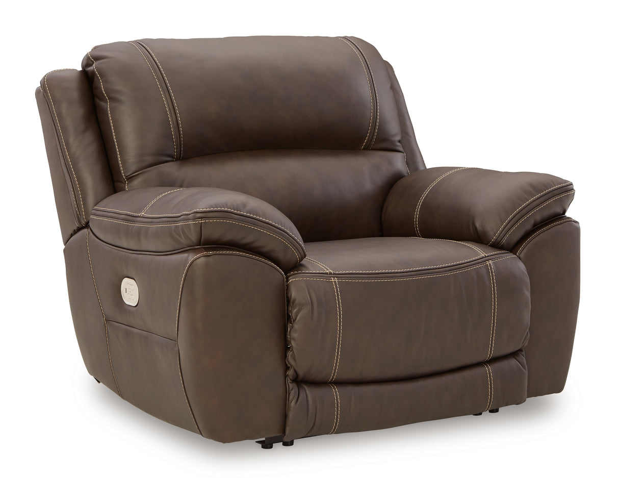 Dunleith 6-Piece Sectional with Recliner in Chocolate from Ashley - Luna Furniture