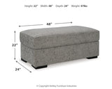 Dunmor Chair and Ottoman in Graphite - PKG016448