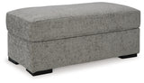 Dunmor Chair and Ottoman in Graphite - PKG016448