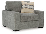 Dunmor Chair and Ottoman in Graphite - PKG016448