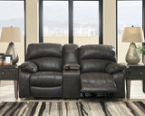 Dunwell Sofa and Loveseat in Steel - PKG001440