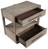 Durango 2-drawer Nightstand Bedside Table Washed Oak from Coaster - Luna Furniture