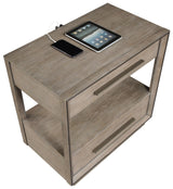 Durango 2-drawer Nightstand Bedside Table Washed Oak from Coaster - Luna Furniture