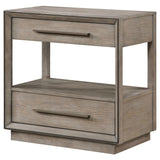 Durango 2-drawer Nightstand Bedside Table Washed Oak from Coaster - Luna Furniture