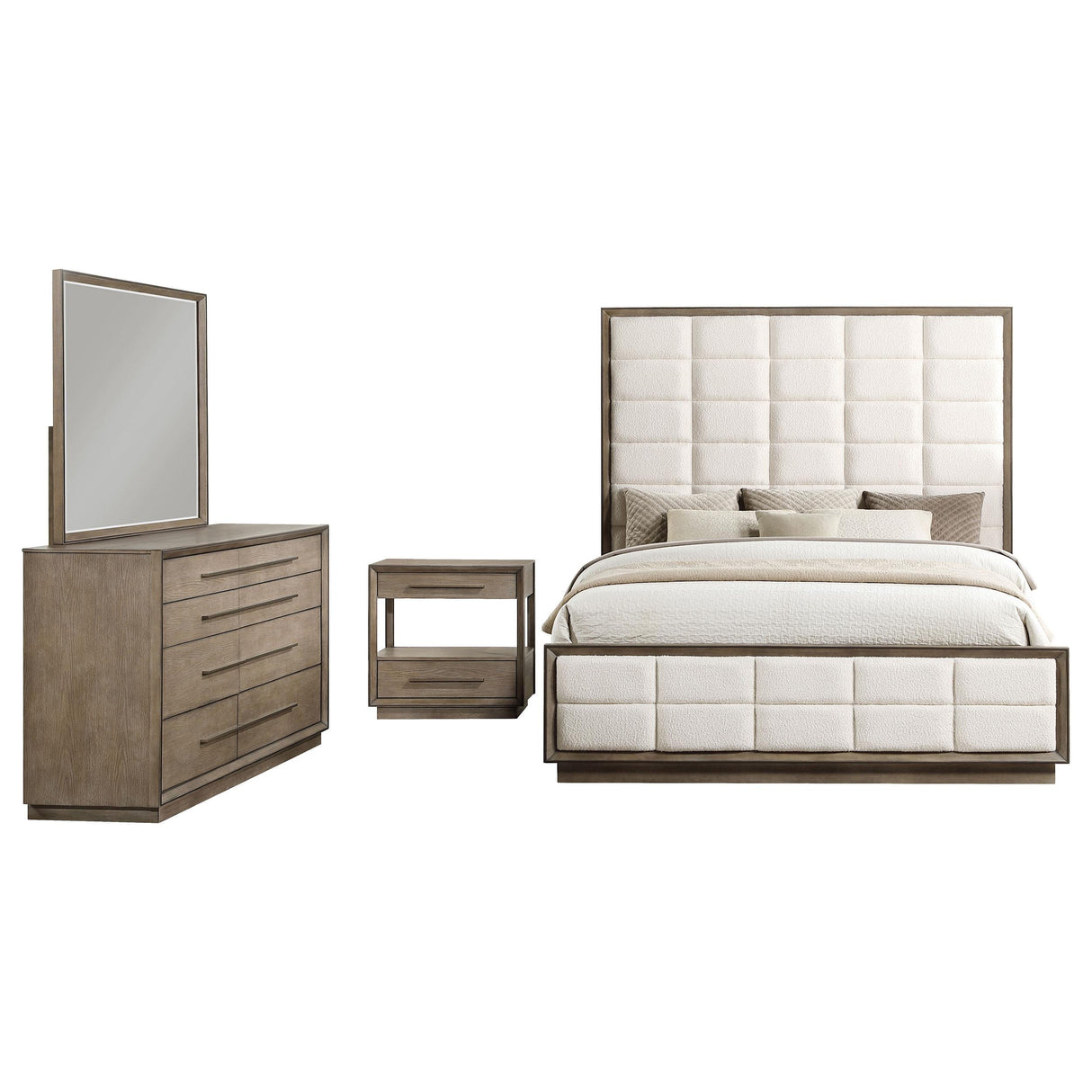 Durango Washed Oak 4-Piece California King Bedroom Set from Coaster - Luna Furniture