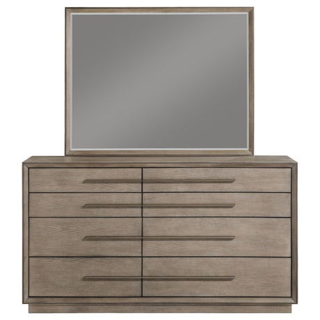 Durango 8-drawer Dresser and Mirror Washed Oak from Coaster - Luna Furniture