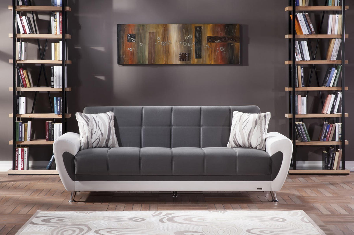 Duru Plato Dark Gray 3-Seat Sleeper Sofa from Bellona - Luna Furniture