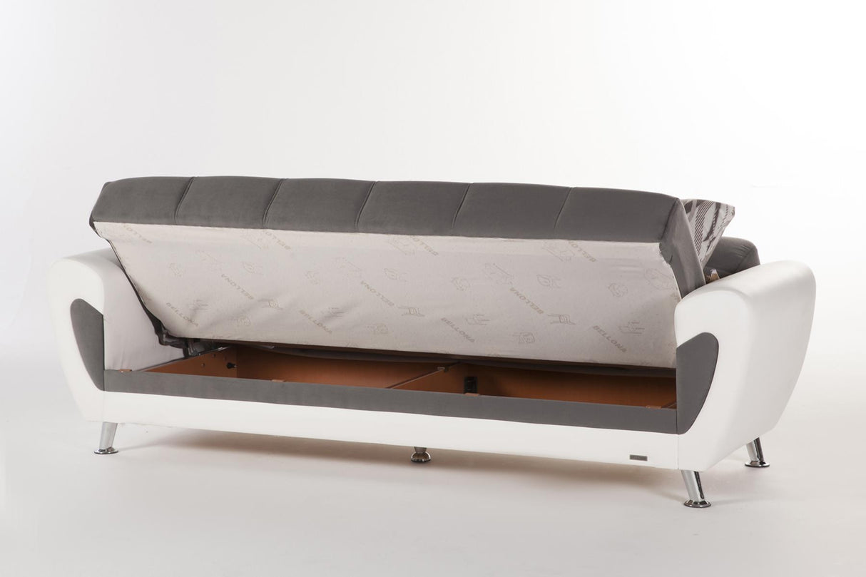 Duru Plato Dark Gray 3-Seat Sleeper Sofa from Bellona - Luna Furniture