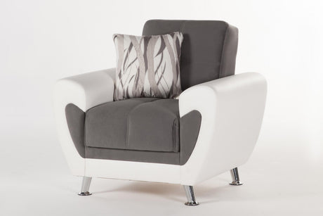 Duru Armchair (Plato Dark Gray)  2 Pieces - 10-DUR-20773-01-1