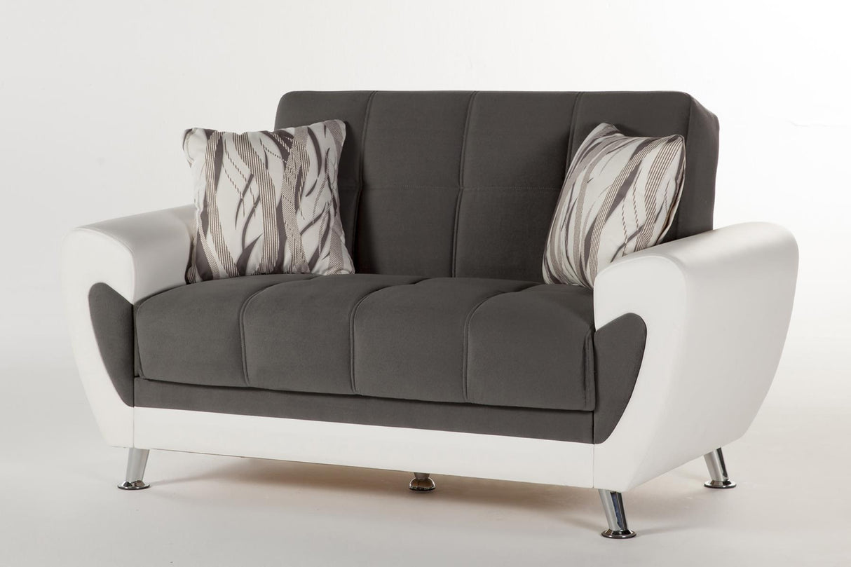 Duru Plato Dark Gray Loveseat from Bellona - Luna Furniture