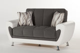 Duru Plato Dark Gray Loveseat from Bellona - Luna Furniture