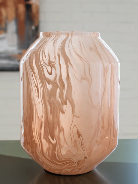 Dushby Blush Pink Vase from Ashley - Luna Furniture