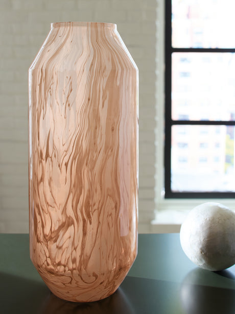 Dushby Blush Pink Vase from Ashley - Luna Furniture