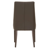 Aurora Dining Chair in Dark Umber Top Grain Leather, Dark Wenge, Set of 2 - 5131.DKUMB/DW