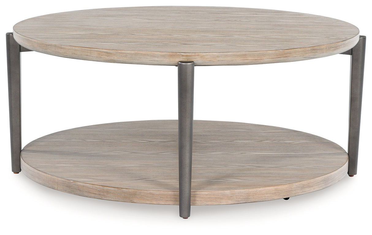 Dyonton Light Grayish Brown Coffee Table from Ashley - Luna Furniture