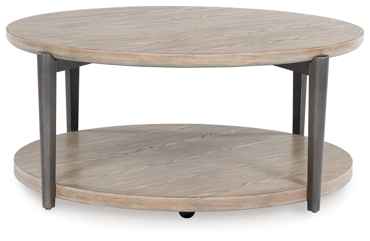 Dyonton Light Grayish Brown Coffee Table from Ashley - Luna Furniture