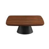 Eason 2-piece Coffee Table Set Walnut and Black from Coaster - Luna Furniture