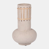 Ecomix, 12" Top Weave Nomad Vase, Ivory from Sagebrook Home - Luna Furniture