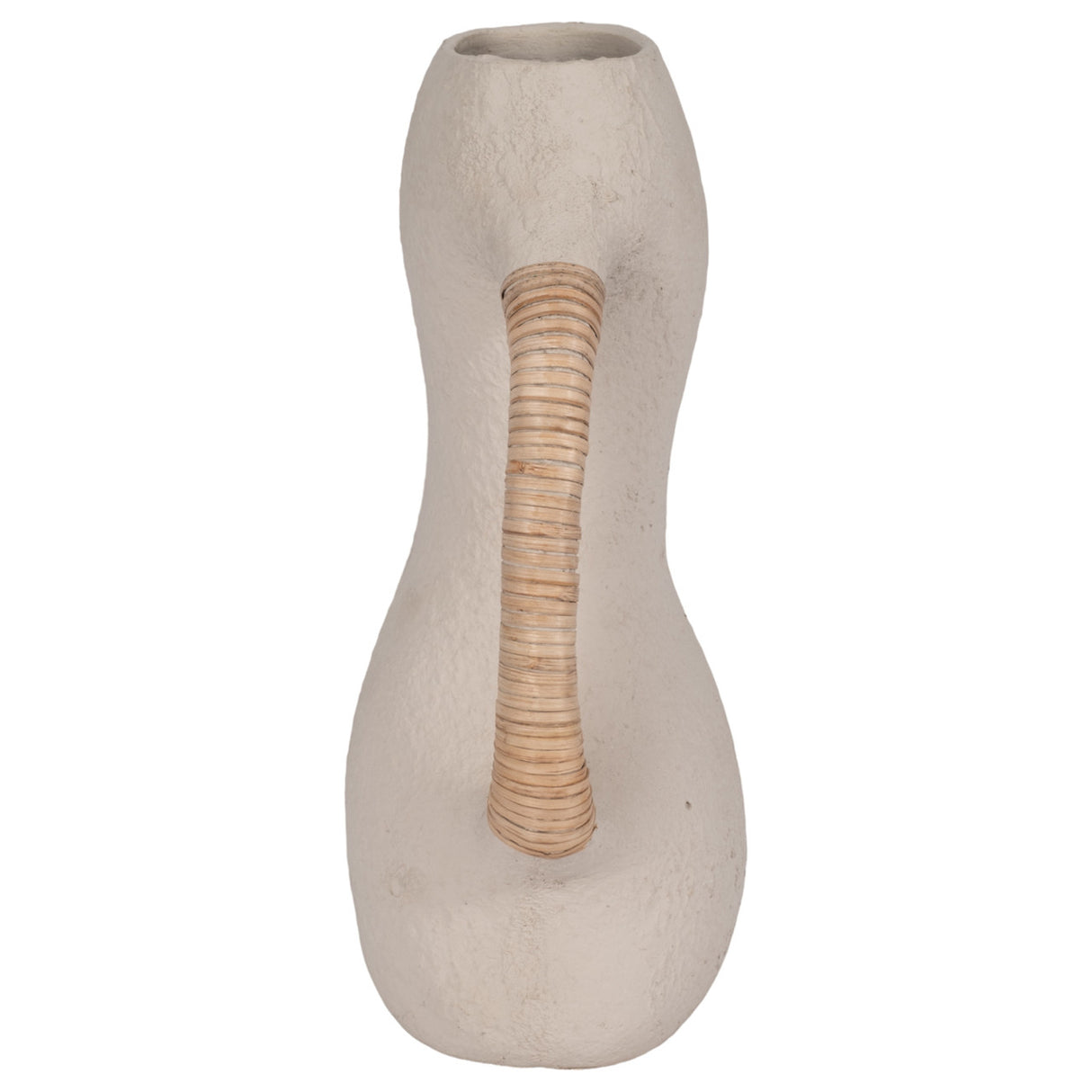 Ecomix, 13" Organic Vase With Caning, Ivory from Sagebrook Home - Luna Furniture