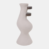 Ecomix, 18" Abstract Vase, Ivory from Sagebrook Home - Luna Furniture