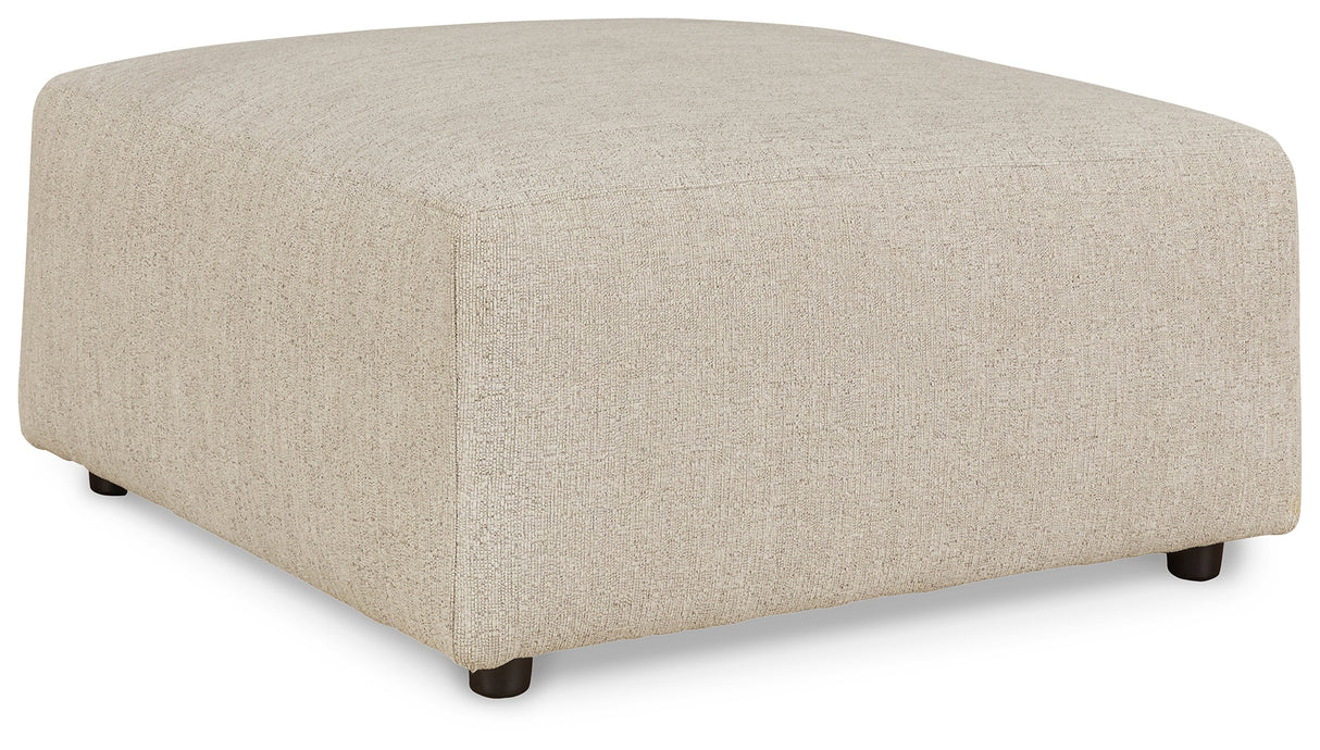 Edenfield 3-Piece Sectional with Ottoman in Linen - PKG014853