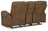 Edenwold Brindle Reclining Loveseat with Console from Ashley - Luna Furniture