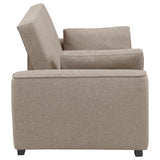 Edith Upholstered Convertible Sleeper Sofa Bed Beige - 360146