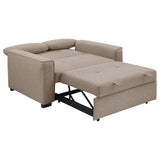 Edith Upholstered Convertible Sleeper Sofa Bed Beige - 360146