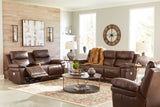 Edmar Sofa, Loveseat and Recliner in Chocolate - PKG011051