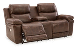 Edmar Sofa, Loveseat and Recliner in Chocolate - PKG011051