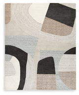 Edrickhill Grayish Teal/Taupe/Cream Large Rug from Ashley - Luna Furniture